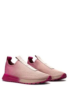 Michael Kors Women's Bodie Knit Stretch Slip On Trainer - Soft Pink - Size 10